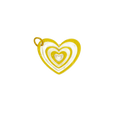 Layered Glitter Hearts